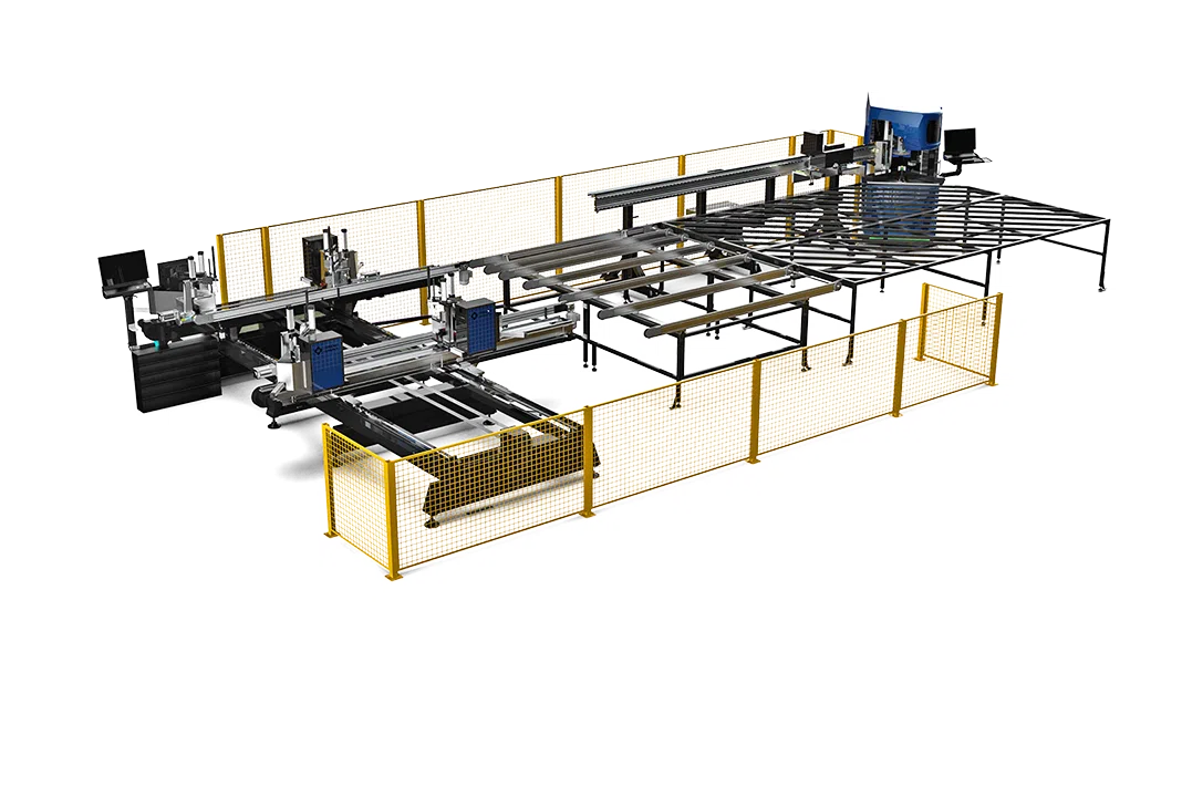 Automatic PVC Profile Welding and Cleaning Line